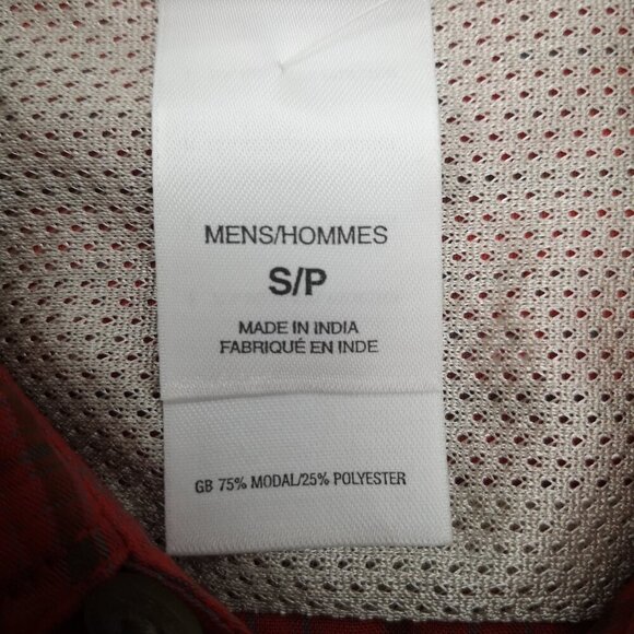 The North Face Men's Size Small Red, Brown, & Blue Plaid Short Sleeve Shirt - Picture 4 of 10